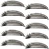 SOTECH 10 maniglie per mobili NICK, effetto acciaio inox, BA 96 mm