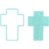 Nellie's Choice Fustella con Embossing, Croce Stamping Die, 6.1 x 8.4 cm Kruis, per Biglietti, Natale, Scrapbooking, Fai da Te, DIY