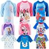 Characters Cartoons Bambino Bambina - Costume da Bagno Muta Protezione Sole Anti UV Maglietta o Muta Intera - Mare Piscina - Estate [Minnie Muta Intera 1912 Rosa - 5 Anni]