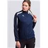 Erima 1011839, Jacket Donna, New Navy/Dark Navy/Bianco, 42