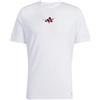 adidas Uomo Tennis Happy 3 Balls Graphic T-Shirt, White, S