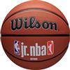 Wilson Pallone da BasketJr NBA Authentic Outdoor, Progettato Per Una Presa Eccezionale, Rimbalzo Affidabile e Ritenzione Dell'Aria di Lunga Durata, Colore: Marrone, Taglia: 7