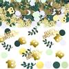 Set Decorazioni 18° Compleanno: 20 Tovaglioli + 12 Lanterne Da Tavolo + 100 Coriandoli Oro/Nero, Forniture Feste
