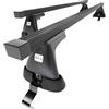 Mossa Barre portatutto in acciaio compatibili con Fiat Bravo Hatchback (2007-2014) nero - portapacchi auto - portabagagli barre da tetto - senza punti di fissaggio di serie