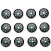 Tbest Set bussola, 12pcs Bussola riempita di liquido Mini bussola di sopravvivenza Bussola riempita di olio mini tasca sostituzione per escursionismo Campeggio Attività all'asostituzione perto Accessori.