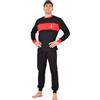hermet AC Milan Pigiama Ragazzo Full Zip in Pile Prodotto Ufficiale Art. 1030 (Nero, 16 Anni)