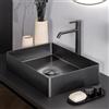 neoro n40 lavabo da appoggio La: 55 A: 12 P: 35 cm, BN0736BB, n40 nero spazzolato [Lavabi > Lavabi da Appoggio]