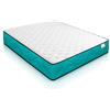 WIN REST Materasso viscoelastico altamente traspirante BRISA, altezza 21 cm, nucleo in schiuma ad alta densità, tessuto elasticizzato da 300 g, (90 x 190 cm)