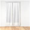 Douceur d'Intérieur, Coppia dritta con passapasta (2 x 70 x 200 cm) Edenia Bianco, Velo Sabbiato Ricamato