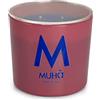 MUHA' | Candela Profumata in Vetro Rosa, Fragranza Lino e Cotone, Profumatore per Ambienti, Formato da 270 Gr