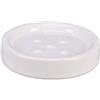 Ibergrif M33002W-JUNIOR, Portasapone per Doccia a Terra, Bianco, Plastica