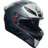 AGV - K1 S AGV E2206, Casco Moto Integrale ECE, Stile Racing con Spoiler Aerodinamico, Prese d'Aria e Visiera Antigraffio, Campo Visivo 190°, Limit 46, Unisex, XXL