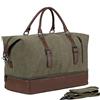 seyfocnia Borsone da viaggio per la notte, borsa in tela di pelle oversize, adatta a uomini o donne, [C]verde, alla moda