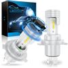 Sycreek H4 LED Canbus 110W 26000LM 6500K,Lampadine Led H4 9003 HB2 Abbaglianti e Anabbaglianti Ricambio Lampada Alogena,2 Lampadina h4
