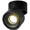 Dr.lazy 10W LED Spot light Faretti da soffitto,Faretto Lampada,plafoniera faretto,Lampade da soffitto,Faretto Orientabili,Faretti da muro,10x10x10CM (Nero-4000K)