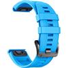 NotoCity 22mm Cinturino Quickfit Compatibile con Garmin Fenix 7 Strap, per Garmin Fenix 5/6, Garmin Fenix 5 Plus/6 Pro/8 Silicone Replacement Bracelet, Azzurro