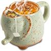 ZONSUSE Tazza da Tè Elefante, Mug Elefantino con Porta Bustine di Tè, Tazza di Caffè Elefante, per Bustina di Tè,Bustine di Tè al Caffè, Tazze Animali 3D, Idee Regalo per Il Tè 430ml (Elefantino)