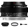 TTArtisan Obiettivo verticale manuale F2 Full Frame da 50 mm con grande apertura per fotocamera mirrorless Nikon Z Mount Z5 Z6 Z7 Z6II MarkII Z7II Zfc Z0 Z9 nero