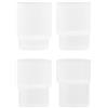 Ferm Living - Bicchiere Ripple - Bianco - Vetro soffiato a bocca