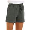Tofox Pantaloncini da Donna con Coulisse Casual Pantaloni Corti con Tasche