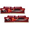 G.Skill - F3-12800CL10D-16GBXL - 16 GB RipJawsx - Memoria RAM (kit 2 x 8 GB, DDR3-1600 MHz, PC3 12800, CL 10), rosso