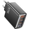 Toocki - Caricabatterie GaN 67W per prese da parete europee, 2x USB-C, 1x USB-A, display digitale watt, compatibile con PD 3.0, QC4+, PPS, per iPhone, MacBook, iPad, Samsung Galaxy, Xiaomi, Nintendo S