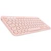 Logitech K380 Tastiera Bluetooth Multidispositivo per Windows, Apple iOS, ‎Bluetooth Wireless, Design Compatto, PC/Mac/Laptop/Smartphone/Tablet, Layout Italiano ‎QWERTY, Rosa