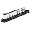 TEKTON SHD90103 - Set di chiavi a bussola a 12 punte, attacco da 1/4, 11 pezzi (5/32-9/16)