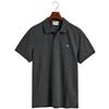 GANT Reg Shield SS Pique Polo, Polo Uomo, Antracit Melange, L
