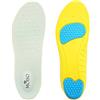 MOISO Solette in memory foam di alta qualità con supporto regolabile per arco plantare, ammortizzanti per corsa, camminata e comfort quotidiano (taglia di riferimento: uomo 5-7 o donna 5-7,5, giallo)