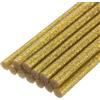 QUARKZMAN Mini Stick Colla a Caldo per Pistola Colla a Caldo 11mm x 200mm Oro Glitterato 12pz
