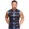NEK Sleeveless Metallic Matte Look Figure-Emphasising Shirt 2161834 XL
