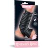 LoveToy Vibrating Wave Knights Ring with Scrotum Sleeve Black