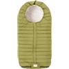 Nuvita 9658 Junior Slender | Sacco universale per passeggino | Massima Protezione dal Freddo da 6 a 36 Mesi (100cm) |Ultra Sottile, Leggero e Protettivo fino a -10°C | Verde