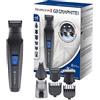 Remington Rasoio Elettrico Multiuso G3 - Rifinitore viso, Taglia peli naso e orecchie, Regolabarba - 6 testine-pettini, funzionamento a batteria, regolabarba, Sopracciglia, Lame autoaffilanti, PG3000