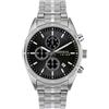 Breil Orologio UOMO CAPTAIN quadrante MONO-COLORE NERO movimento QUARZO e BRACCIALE ACCIAIO ARGENTO EW0694