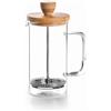 LACOR - 62163, Caffettiera francese Wood, 3 tazze, 0,35 litri, acciaio 18/10