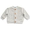 Bamboom Cardigan in Velluto Grigio Ghiaccio 18 Mesi