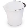 STEFANPLAST Secchio industriale bianco con becco litri 12 Ø cm 28x29h 24121