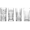 RCR CRISTALLERIA ITALIANA Set Mixology confezione 4 bicchieri Hb assortiti: 1 Melodia, 1 Tattoo, 1 Oasis, 1 Timeless