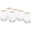 NUDE Amber golden touch bicchiere acqua 35cl