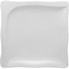 LUBIANA Gourmet piatto porcellana bianco quadro cm.28,5 (minimo 6 pezzi)