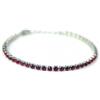 LR Wonder Collana Tennis Acciaio Cristalli Rubino, 1 Pezzo