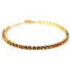 LR Wonder Collana Tennis Dorata Cristalli Citrino, 1 Pezzo