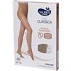 Sauber Linea Classica - Collant 70 denari microrete per il microcircolo, taglia 3 neutro beige