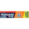 Kukident Plus Doppia Azione MAXI Crema Adesiva per Dentiere Totali Parziali, 65g