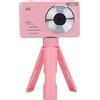 Goshyda Fotocamera Digitale, Fotocamera per Vlogging 4K 64MP con Zoom Digitale 18X Schermo da 2,88 Pollici Luce di Riempimento LED, Videocamera Anti-Vibrazione con Messa a Fuoco (PINK)