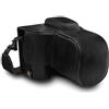 Megagear Mg1535 Nikon D3500 Ever Ready Custodia In Finta Pelle Per Fotocamera Con Tracolla Nero