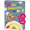 moses 30257 50 Codici e scritti Segreti, Divertente Set di Carte da Viaggio, Cortile della Scuola o in Viaggio, Gioco da Ragazzi per Bambini Intelligenti a Partire dagli 8 Anni in su