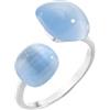 Morellato Anello da donna, Collezione Gemma, in argento 925 e pietre Cat Eye - SAKK16012.